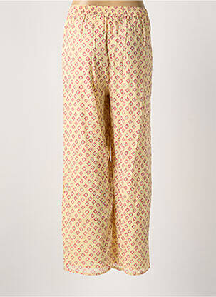 Pantalon large tissage crêpe taille normale beige MAISON HOTEL femme