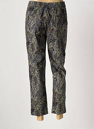 Pantalon 7/8 fermeture zippée sous rabat boutonné taille normale vert SEE U SOON femme