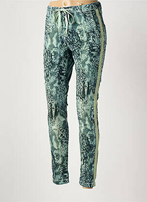 Pantalon slim stretch taille normale vert SUMMUM femme