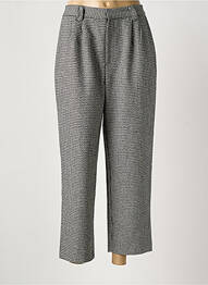 Pantalon 7/8 taille élastique taille normale gris SEE U SOON femme