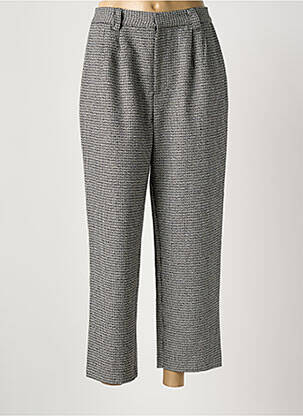 Pantalon 7/8 taille élastique taille normale gris SEE U SOON femme
