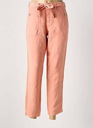 Pantalon 7/8 tissage popeline taille normale orange SUMMUM femme
