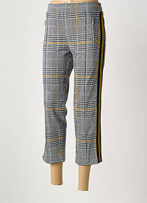 Pantacourt coupe droite taille normale gris SUMMUM femme