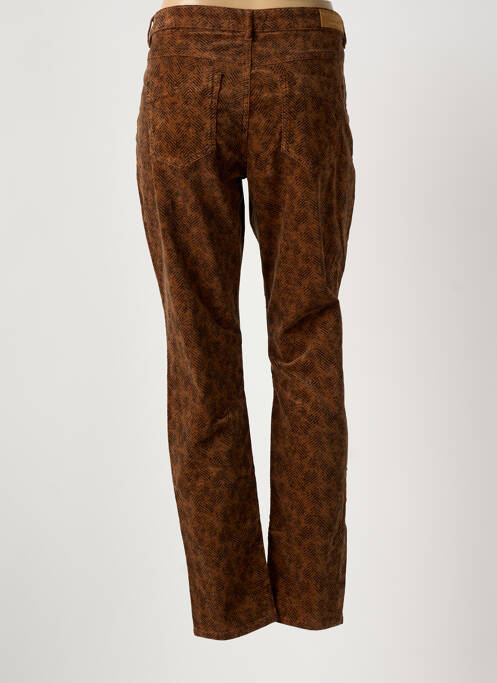 Pantalon slim stretch taille normale marron SUMMUM femme