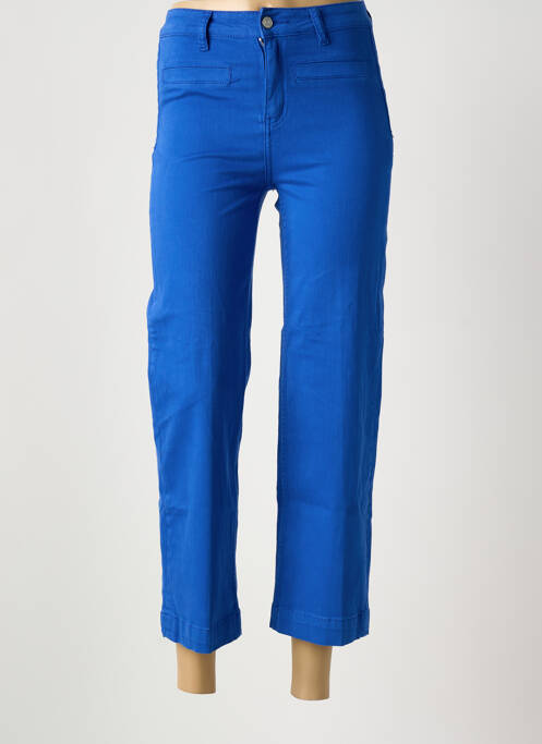 Pantalon 7/8 stretch taille normale bleu MKT STUDIO femme