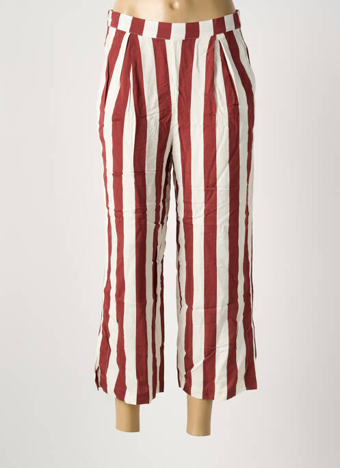 Pantalon 7/8 rouge ICHI femme