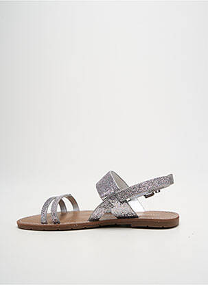 Sandales/nu pieds chiquet talon plat jusqu'à 3cm argent CHATTAWAK femme
