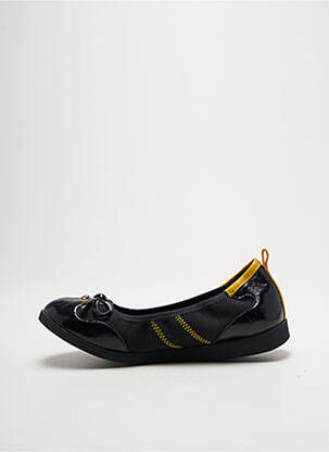 Ballerines matière lisse talon plat jusqu'à 3cm jaune CHATTAWAK femme