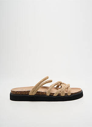 Mules/sabots voute plantaire talon plat jusqu'à 3cm beige CHATTAWAK femme