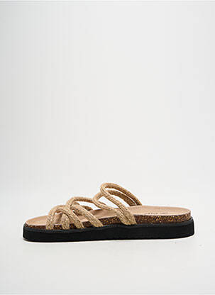 Mules/sabots voute plantaire talon plat jusqu'à 3cm beige CHATTAWAK femme