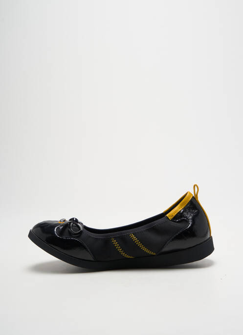 Ballerines matière lisse talon plat jusqu'à 3cm jaune CHATTAWAK femme
