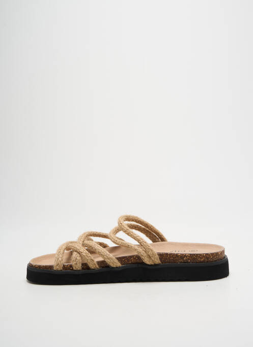 Mules/sabots voute plantaire talon plat jusqu'à 3cm beige CHATTAWAK femme