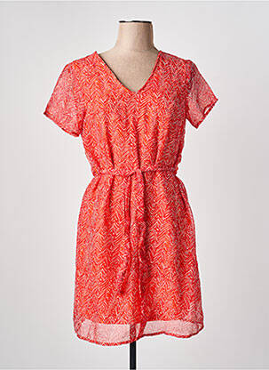 Robe courte manches courtes manches courtes rouge ONLY femme