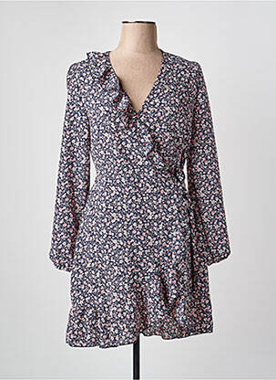 Robe courte manches longues manches longues bleu ONLY femme