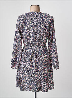 Robe courte manches longues manches longues bleu ONLY femme