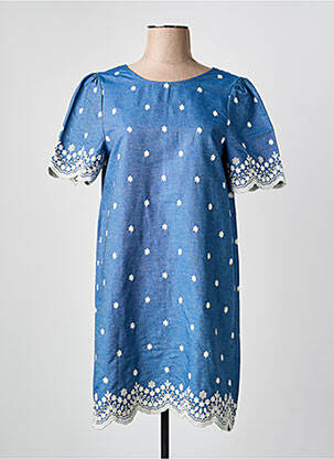 Robe courte manches courtes manches courtes bleu IT HIPPIE femme