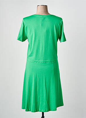 Robe mi-longue manches courtes manches courtes vert ONLY femme