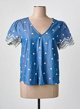 Top manches courtes manches courtes bleu IT HIPPIE femme