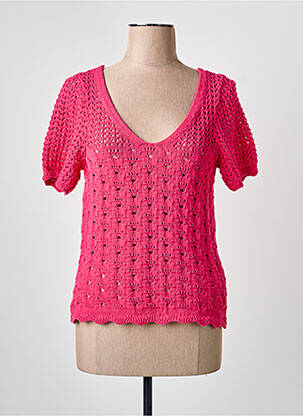 Top manches courtes manches courtes rose ONLY femme