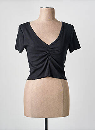 Top manches courtes manches courtes noir ONLY femme