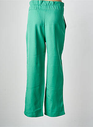 Pantalon droit fermeture zippée sous rabat boutonné vert SEASON femme