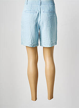 Short fermeture zippée sous rabat boutonné bleu ONLY femme