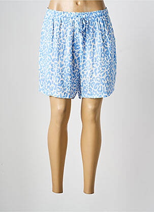 Short coupe droite bleu JOYNA femme