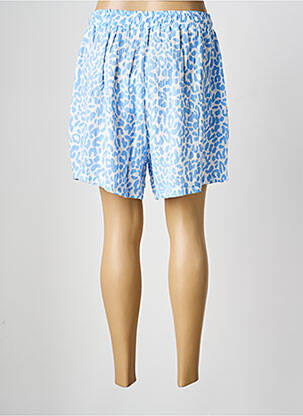 Short coupe droite bleu JOYNA femme