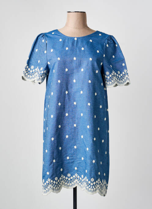 Robe courte manches courtes manches courtes bleu IT HIPPIE femme