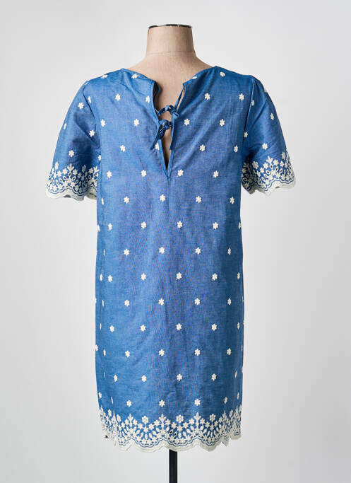 Robe courte manches courtes manches courtes bleu IT HIPPIE femme