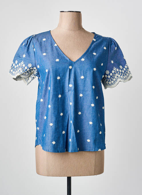 Top manches courtes manches courtes bleu IT HIPPIE femme