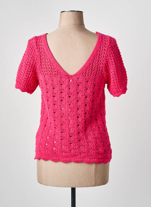 Top manches courtes manches courtes rose ONLY femme