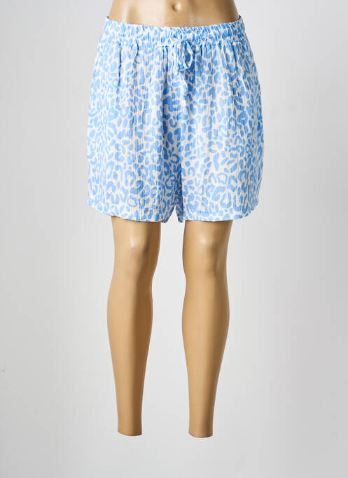 Short coupe droite bleu JOYNA femme
