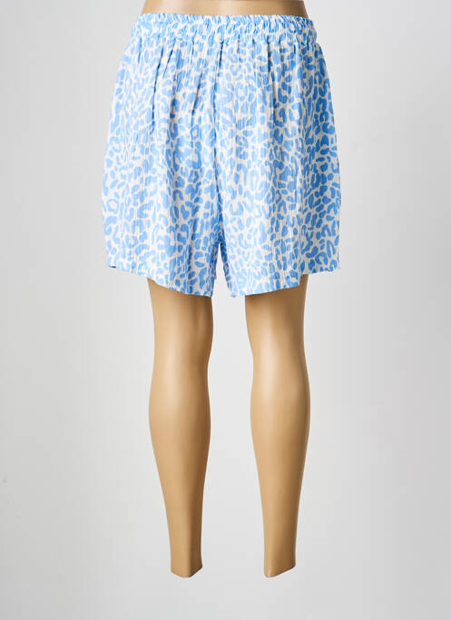 Short coupe droite bleu JOYNA femme