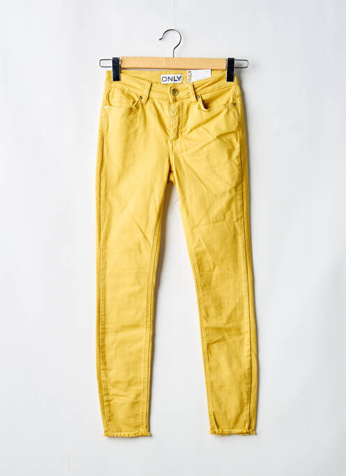 Pantalon slim jaune ONLY femme