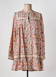 Robe courte manches longues manches longues beige LOUIZON femme