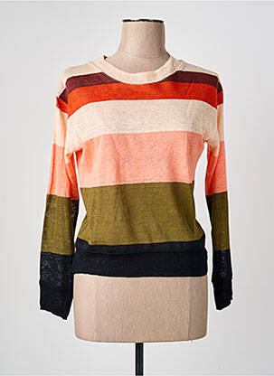 Pull coupe cintrée manches longues beige BELLA JONES femme