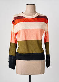Pull coupe cintrée manches longues beige BELLA JONES femme