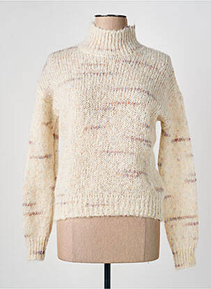 Pull coupe cintrée manches longues beige HARTFORD femme