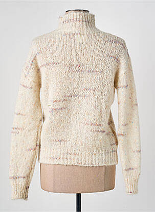 Pull coupe cintrée manches longues beige HARTFORD femme