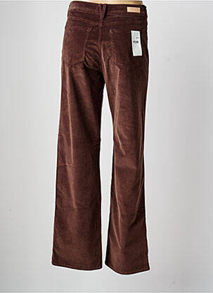 Pantalon droit stretch taille normale marron FIVE femme