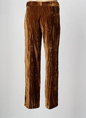 Pantalon droit taille élastique taille normale marron FIVE femme
