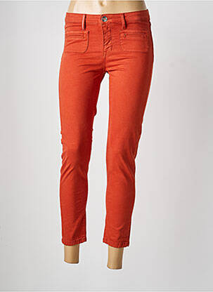 Pantalon 7/8 stretch taille normale orange ISLOW femme