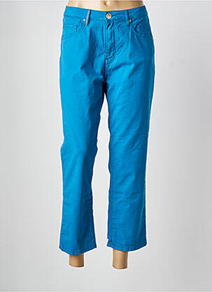 Pantalon 7/8 stretch taille normale bleu ISLOW femme