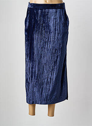 Jupe mi-longue bleu FIVE femme