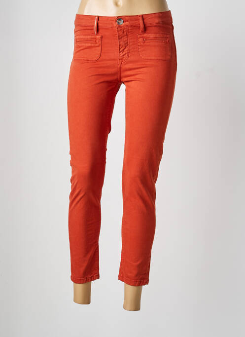 Pantalon 7/8 stretch taille normale orange ISLOW femme