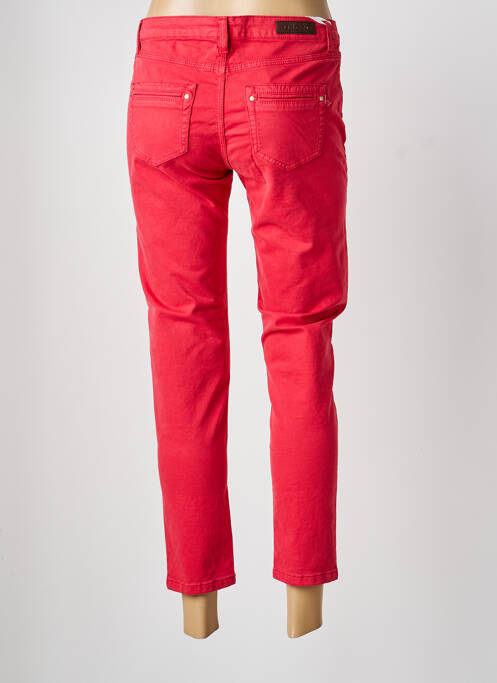 Pantalon 7/8 stretch taille normale rouge ISLOW femme