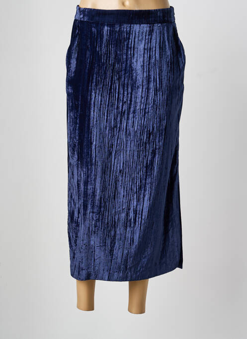 Jupe mi-longue bleu FIVE femme