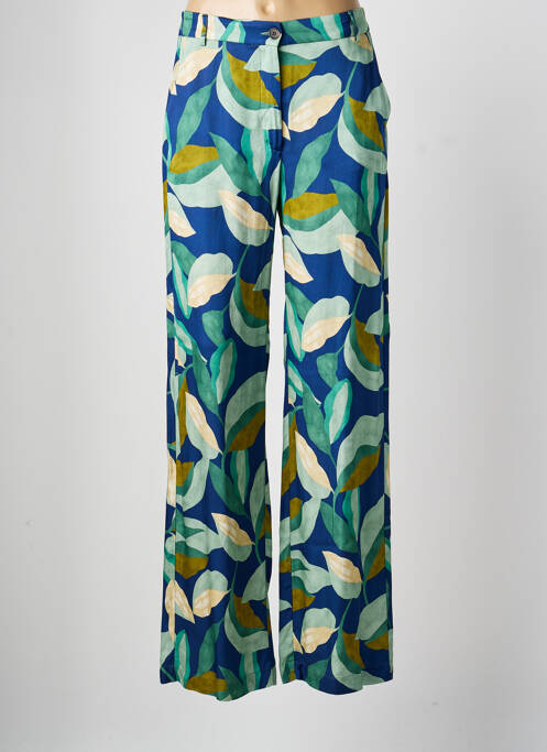 Pantalon droit bleu HARTFORD femme