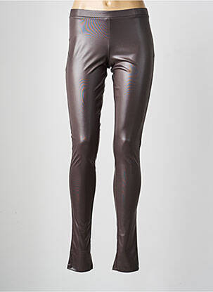 Legging effet matière satinée taille normale gris SARAH PACINI femme